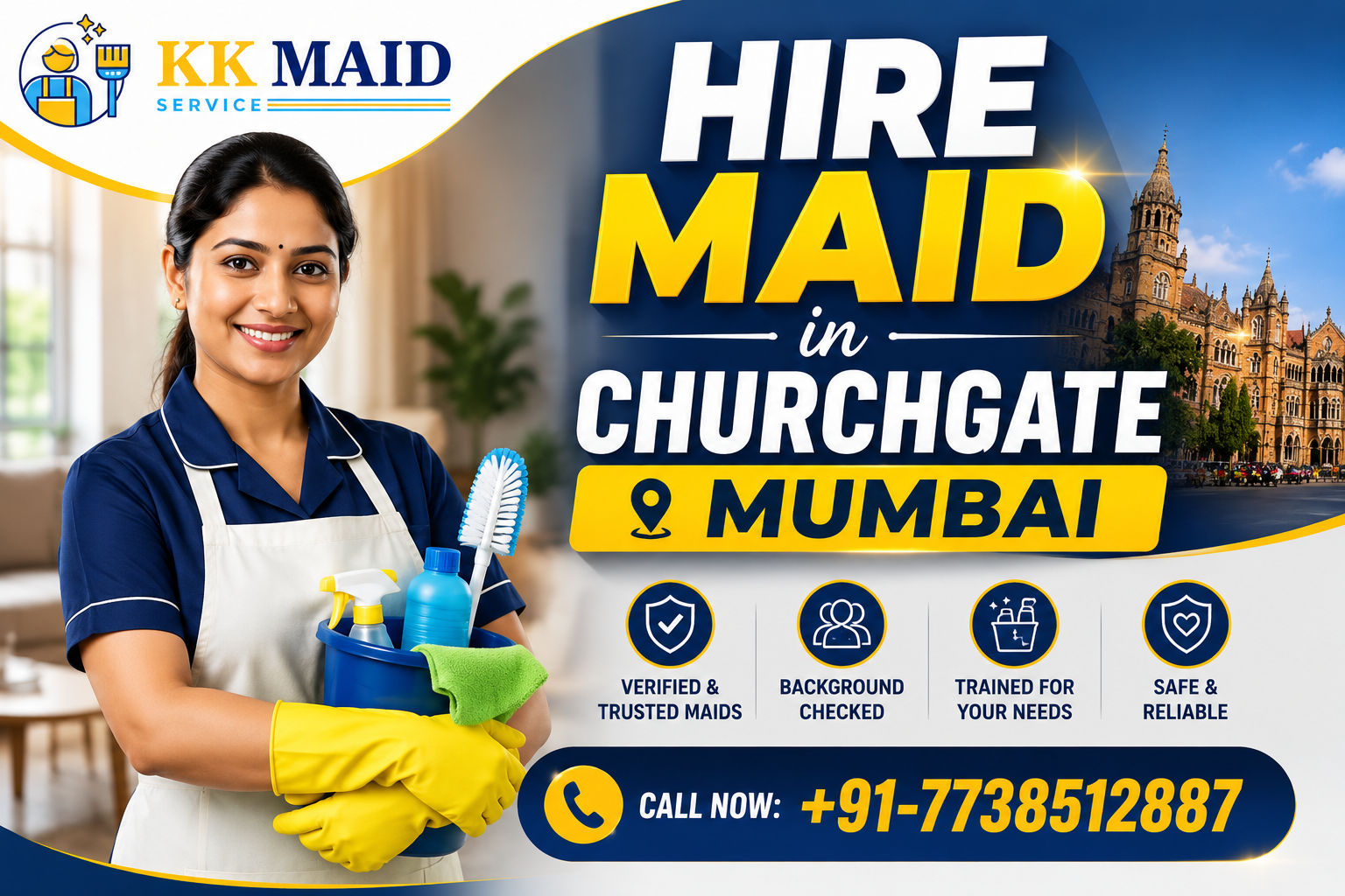 Hire Maid in Churchgate, Mumbai 